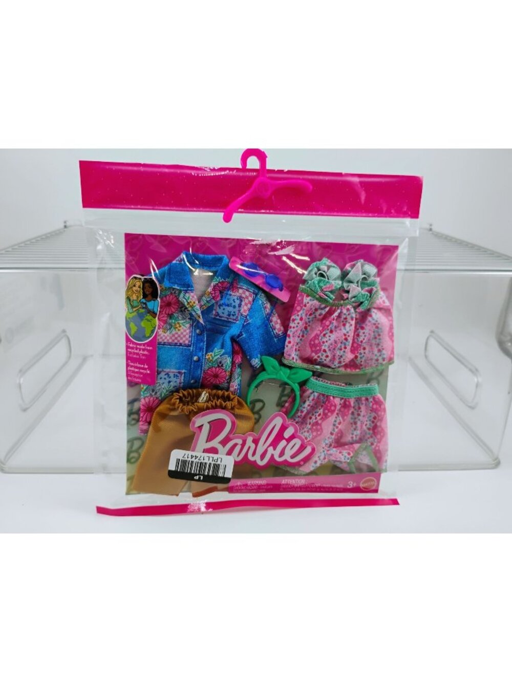 Barbie Doll Eco-Friendly Fashion Outfit Set - Floral & Patterns